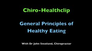 Some General Principles Of Healthy Eating